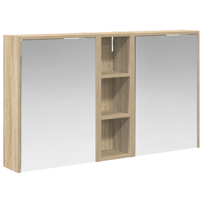 Set dulap baie pentru 3 pcs 106 x 16 x 62,5 cm Lemn compozit - WALTI WALTI