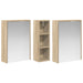 Set dulap baie pentru 3 pcs 106 x 16 x 62,5 cm Lemn compozit - WALTI WALTI