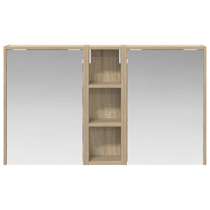 Set dulap baie pentru 3 pcs 106 x 16 x 62,5 cm Lemn compozit - WALTI WALTI
