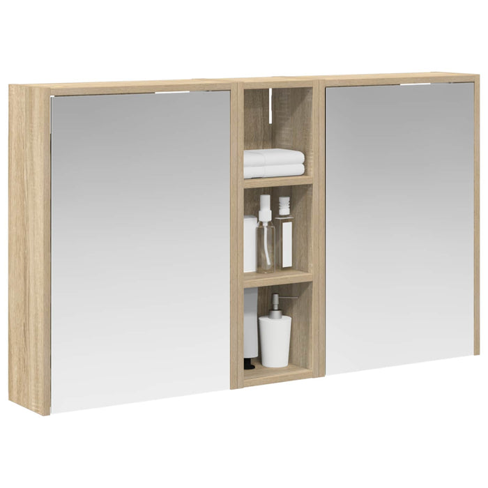 Set dulap baie pentru 3 pcs 106 x 16 x 62,5 cm Lemn compozit - WALTI WALTI