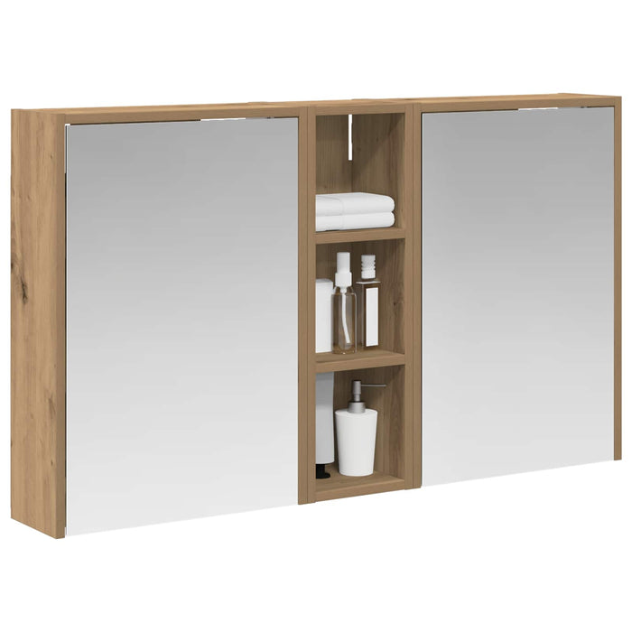 Set dulap baie pentru 3 pcs 106 x 16 x 62,5 cm Lemn compozit - WALTI WALTI