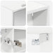 Set dulap baie pentru 3 pcs 106 x 16 x 62,5 cm Lemn compozit - WALTI WALTI