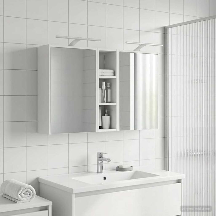 Set dulap baie pentru 3 pcs 106 x 16 x 62,5 cm Lemn compozit - WALTI WALTI
