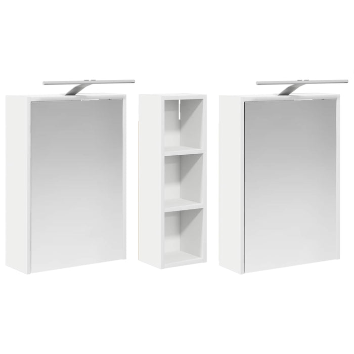 Set dulap baie pentru 3 pcs 106 x 16 x 62,5 cm Lemn compozit - WALTI WALTI
