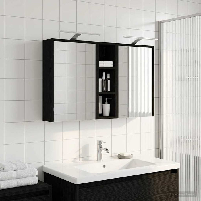 Set dulap baie 3 buc. 106 x 16 x 62,5 cm Lemn prelucrat - WALTI WALTI
