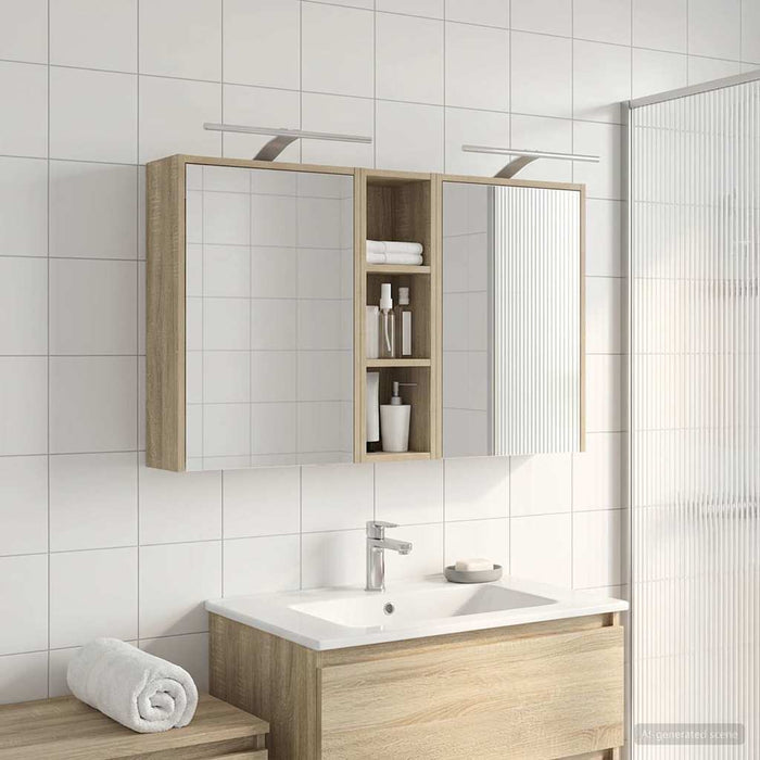 Set dulap baie 3 buc. 106 x 16 x 62,5 cm Lemn prelucrat WALTI