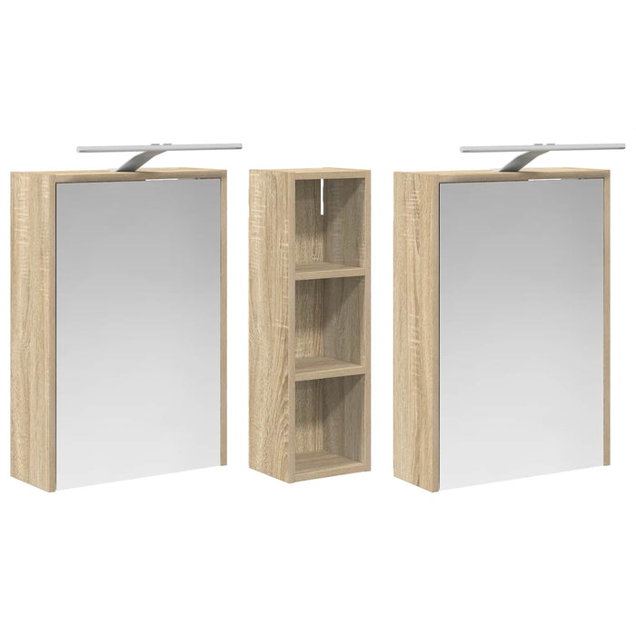 Set dulap baie 3 buc. 106 x 16 x 62,5 cm Lemn prelucrat WALTI