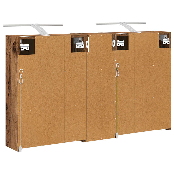 Set dulap baie pentru 3 pcs 106 x 16 x 62,5 cm Lemn compozit WALTI
