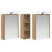 Set dulap baie pentru 3 pcs 106 x 16 x 62,5 cm Lemn compozit - WALTI WALTI