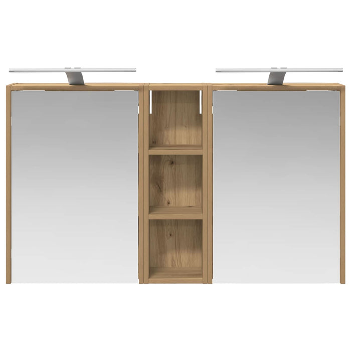 Set dulap baie pentru 3 pcs 106 x 16 x 62,5 cm Lemn compozit - WALTI WALTI