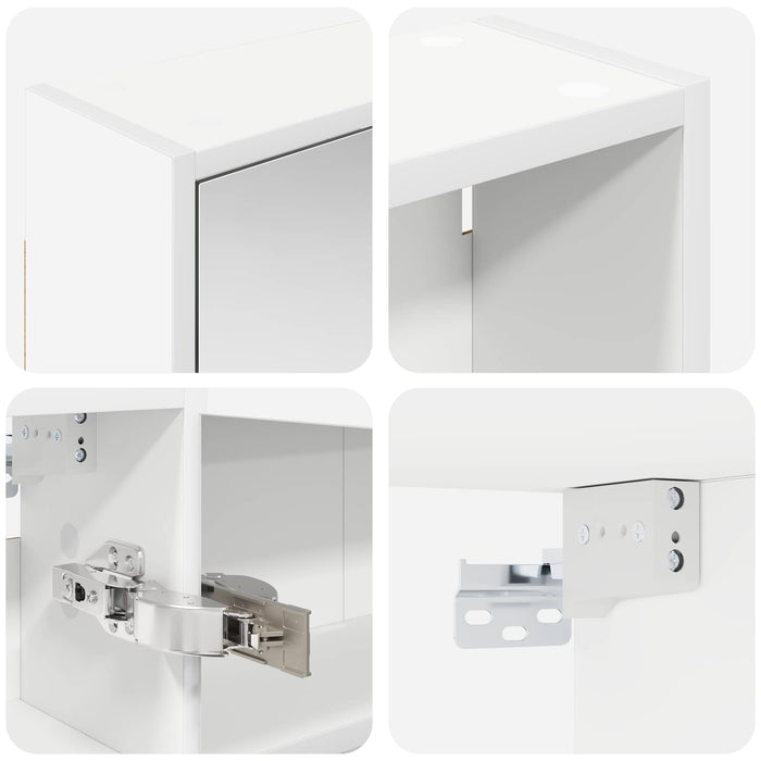 Set dulap baie pentru 3 pcs 116 x 16 x 62,5 cm Lemn compozit - WALTI WALTI