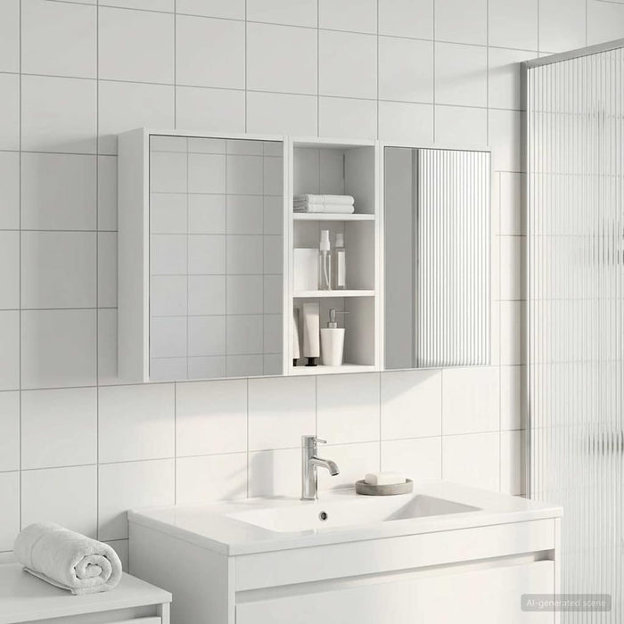 Set dulap baie pentru 3 pcs 116 x 16 x 62,5 cm Lemn compozit - WALTI WALTI