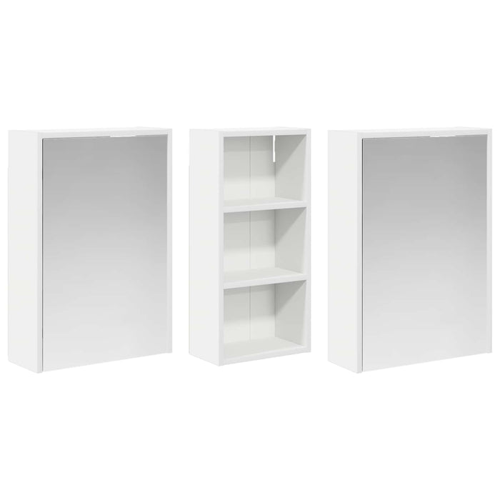 Set dulap baie pentru 3 pcs 116 x 16 x 62,5 cm Lemn compozit - WALTI WALTI