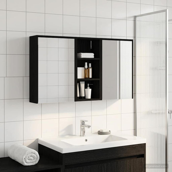 Set dulap baie pentru 3 pcs 116 x 16 x 62,5 cm Lemn compozit - WALTI WALTI