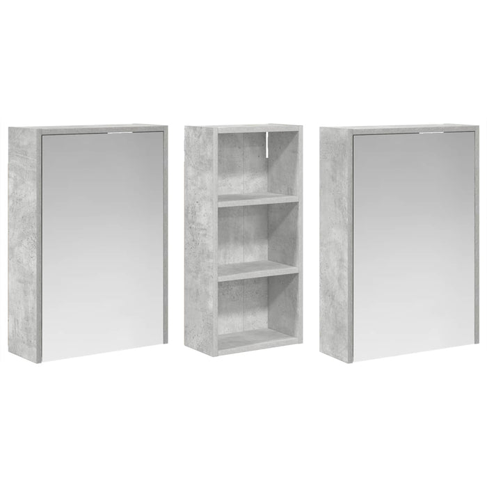 Set dulap baie 3 buc. 116 x 16 x 62,5 cm Lemn prelucrat WALTI