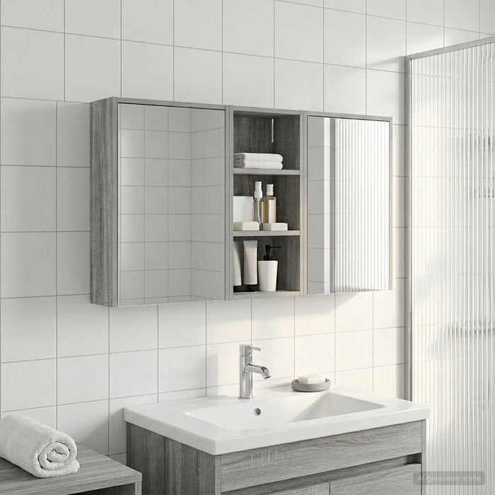 Set dulap baie 3 buc. 116 x 16 x 62,5 cm Lemn prelucrat WALTI