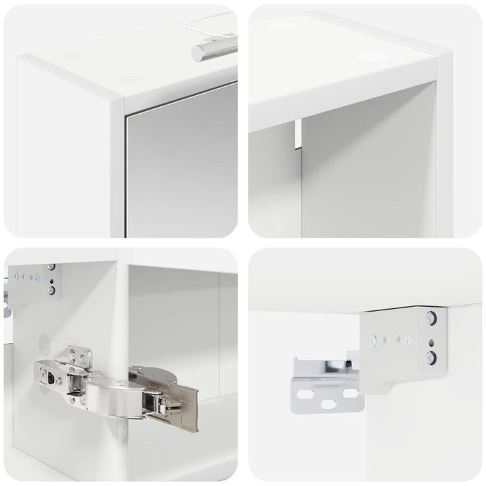 Set dulap baie pentru 3 pcs 116 x 16 x 62,5 cm Lemn compozit - WALTI WALTI