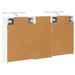 Set dulap baie pentru 3 pcs 116 x 16 x 62,5 cm Lemn compozit - WALTI WALTI