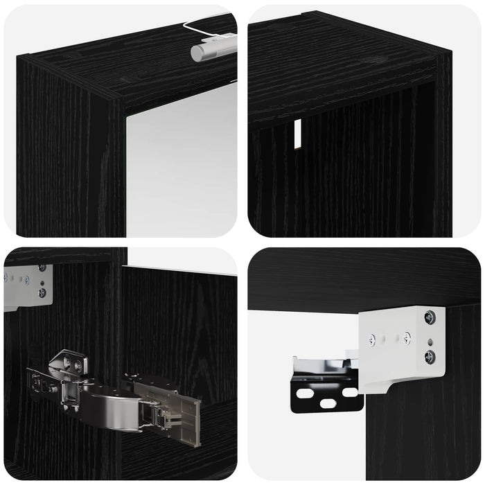 Set dulap baie pentru 3 pcs 116 x 16 x 62,5 cm Lemn compozit - WALTI WALTI