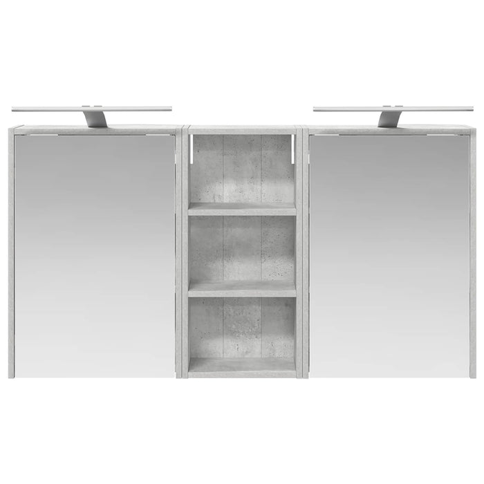 Set dulap baie pentru 3 pcs 116 x 16 x 62,5 cm Lemn compozit - WALTI WALTI
