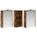 Set dulap baie pentru 3 pcs 116 x 16 x 62,5 cm Lemn compozit - WALTI WALTI