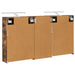 Set dulap baie pentru 3 pcs 116 x 16 x 62,5 cm Lemn compozit - WALTI WALTI