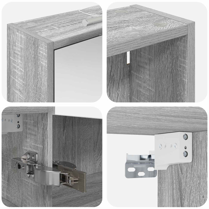 Set dulap baie pentru 3 pcs 116 x 16 x 62,5 cm Lemn compozit - WALTI WALTI