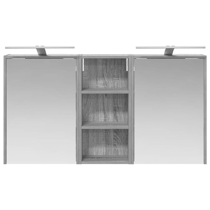 Set dulap baie pentru 3 pcs 116 x 16 x 62,5 cm Lemn compozit - WALTI WALTI