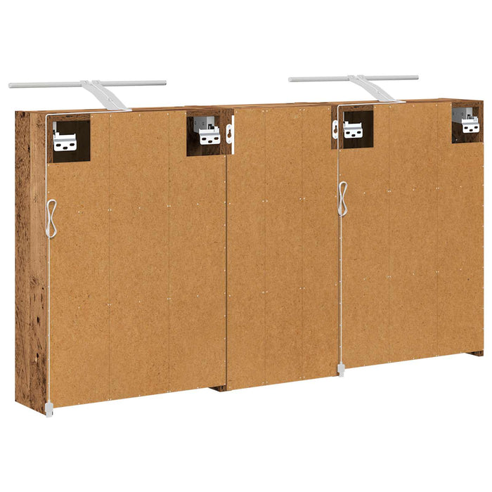 Set dulap baie pentru 3 pcs 116 x 16 x 62,5 cm Lemn compozit - WALTI WALTI