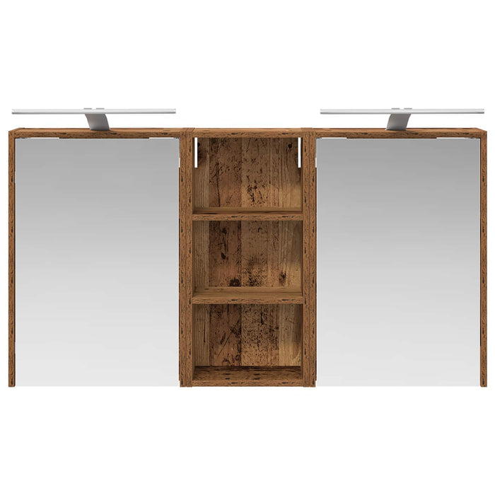 Set dulap baie pentru 3 pcs 116 x 16 x 62,5 cm Lemn compozit - WALTI WALTI