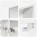 Set dulap baie cu raft 3 pcs 126 x 16 x 62.5 cm Lemn compozit - WALTI WALTI
