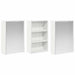 Set dulap baie cu raft 3 pcs 126 x 16 x 62.5 cm Lemn compozit - WALTI WALTI
