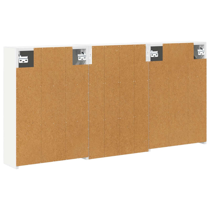 Set dulap baie cu raft 3 pcs 126 x 16 x 62.5 cm Lemn compozit - WALTI WALTI