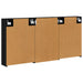 Set dulap baie cu raft 3 pcs 126 x 16 x 62.5 cm Lemn compozit - WALTI WALTI