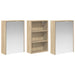 Set dulap baie cu raft 3 pcs 126 x 16 x 62.5 cm Lemn compozit - WALTI WALTI