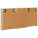 Set dulap baie cu raft 3 pcs 126 x 16 x 62.5 cm Lemn compozit - WALTI WALTI