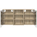 Set dulap baie cu raft 3 pcs 126 x 16 x 62.5 cm Lemn compozit - WALTI WALTI