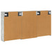 Set dulap baie cu raft 3 pcs 126 x 16 x 62.5 cm Lemn compozit - WALTI WALTI