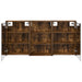 Set dulap baie cu raft 3 pcs 126 x 16 x 62.5 cm Lemn compozit - WALTI WALTI