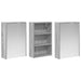 Set dulap baie cu raft 3 pcs 126 x 16 x 62.5 cm Lemn compozit - WALTI WALTI
