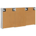Set dulap baie cu raft 3 pcs 126 x 16 x 62.5 cm Lemn compozit - WALTI WALTI