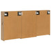 Set dulap baie cu raft 3 pcs 126 x 16 x 62.5 cm Lemn compozit - WALTI WALTI