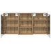 Set dulap baie cu raft 3 pcs 126 x 16 x 62.5 cm Lemn compozit - WALTI WALTI