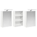 Set dulap baie cu raft 3 pcs 126 x 16 x 62.5 cm Lemn compozit - WALTI WALTI