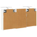 Set dulap baie cu raft 3 pcs 126 x 16 x 62.5 cm Lemn compozit - WALTI WALTI