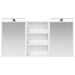 Set dulap baie cu raft 3 pcs 126 x 16 x 62.5 cm Lemn compozit - WALTI WALTI