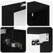 Set dulap baie cu raft 3 pcs 126 x 16 x 62.5 cm Lemn compozit - WALTI WALTI