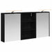 Set dulap baie cu raft 3 pcs 126 x 16 x 62.5 cm Lemn compozit - WALTI WALTI