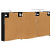 Set dulap baie cu raft 3 pcs 126 x 16 x 62.5 cm Lemn compozit - WALTI WALTI