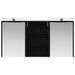 Set dulap baie cu raft 3 pcs 126 x 16 x 62.5 cm Lemn compozit - WALTI WALTI